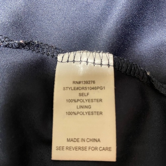 Dr2 Daniel Rainn Shift Dress Size M Lined Floral NAVY - Picture 4 of 8